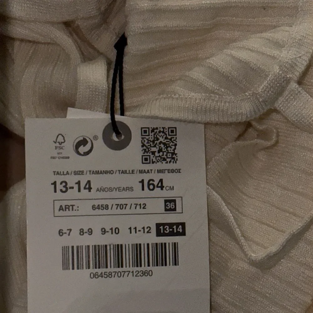 ZARA Kids | Cream | RIB KNIT DRESS NWT - Picture 7 of 7